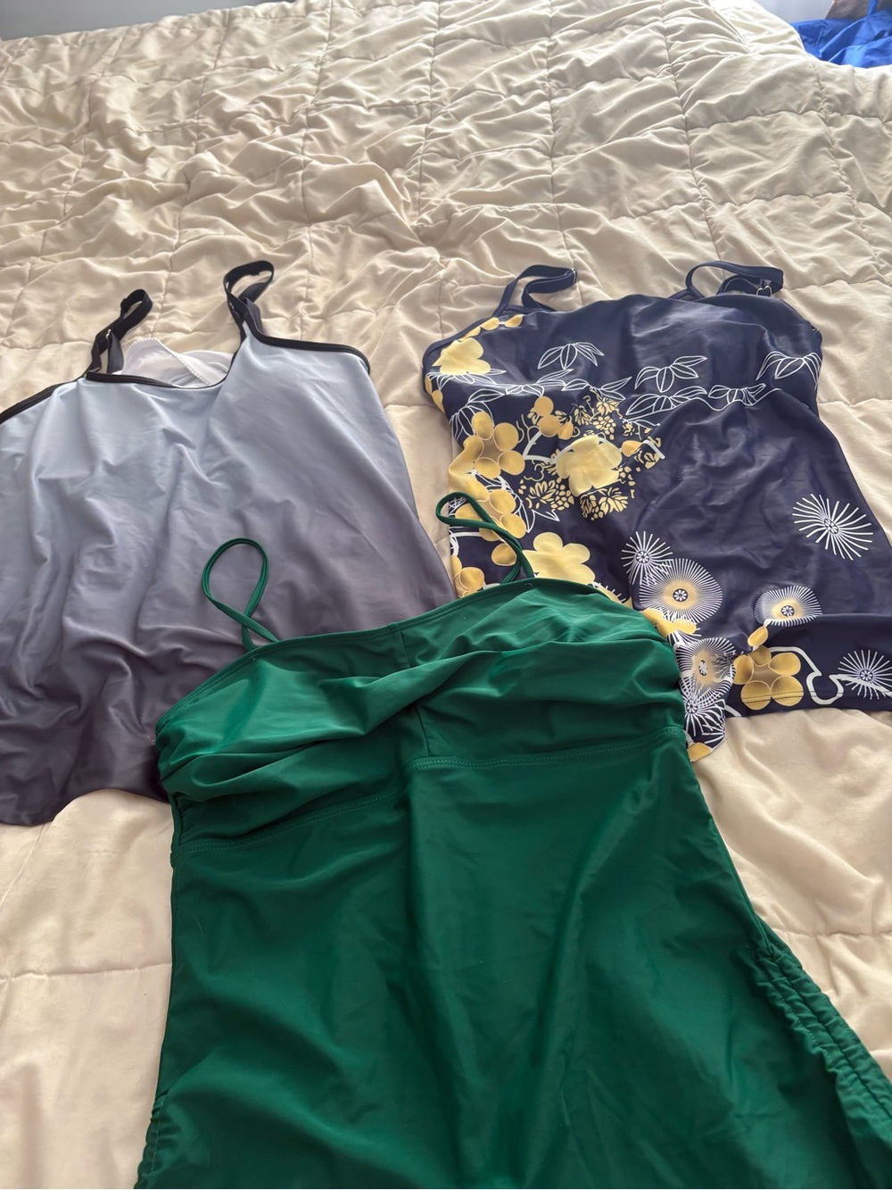 Women’s Green One-Piece Swimsuit with Adjustable Straps